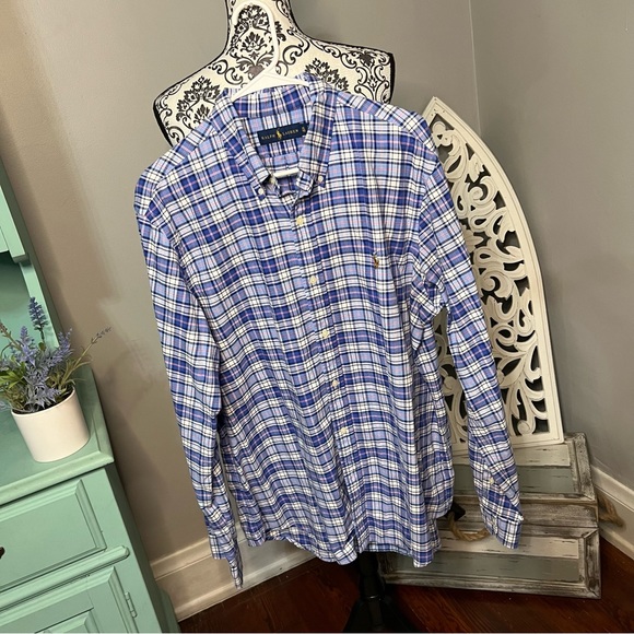 Ralph Lauren Shirts Ralph Lauren Plaid Button Down Long Sleeve Dress Shirt Size Xl Wedding
